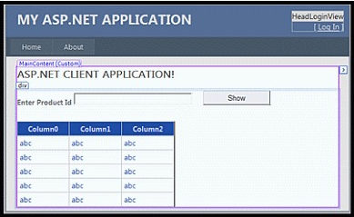  ASP.Net Client 